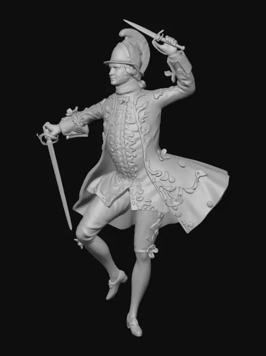 3D model for Masquerade swordsman