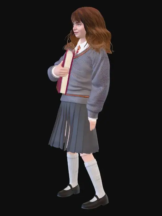 3D model for Hermione books