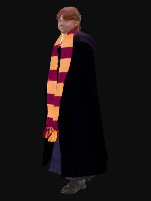 3D model for Harry Potter in Gryffindor Scarf