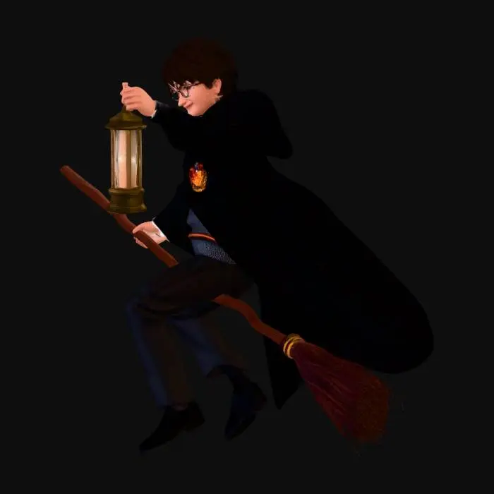 3D model for Harry brooming