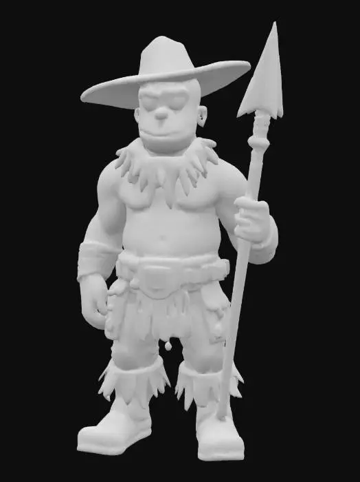 3D model for Homer Simpson as hunter kraven