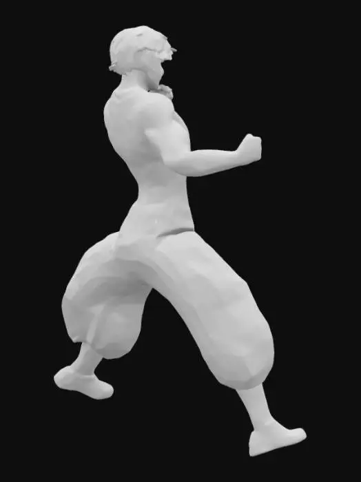 3D model for Martial Arts Stance