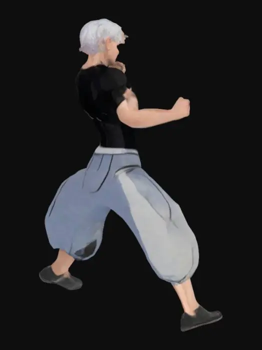3D model for Martial Arts Stance