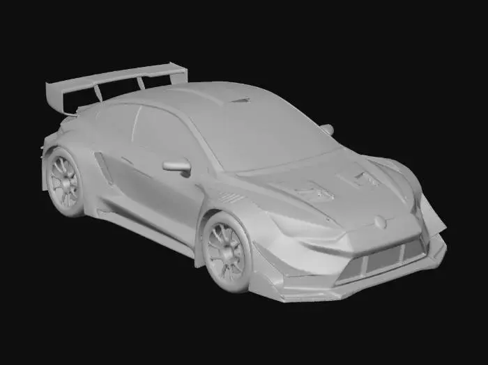 3D model for ralli yarış arabası, çamurlukları karizmatik farları belli ve camları saydam, milenyum tasarımı