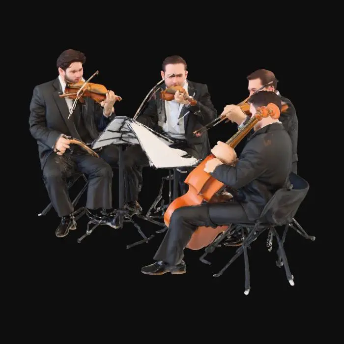 3D model for String Quartet Performance