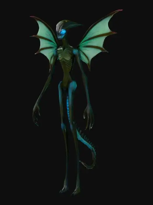 3D model for an alien creature from Pandora, animalistic but different from the actual movie avatar james cameron
