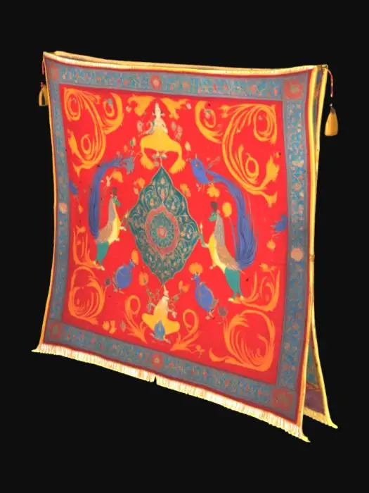 3D model for mughal era tapestry 
