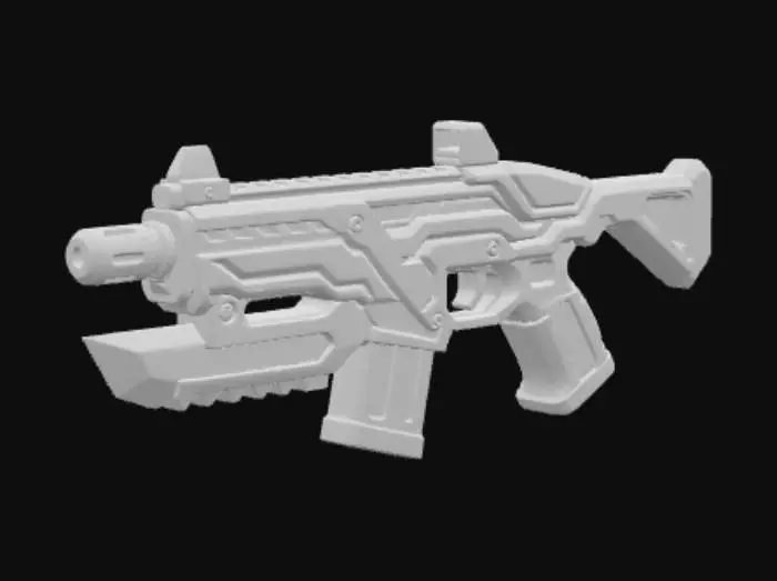 3D model for Razor Fang SMG