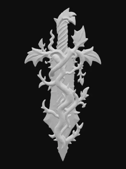 3D model for Overgrown blade