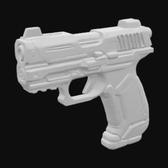 3D model for Futuristic Energy Pistol
