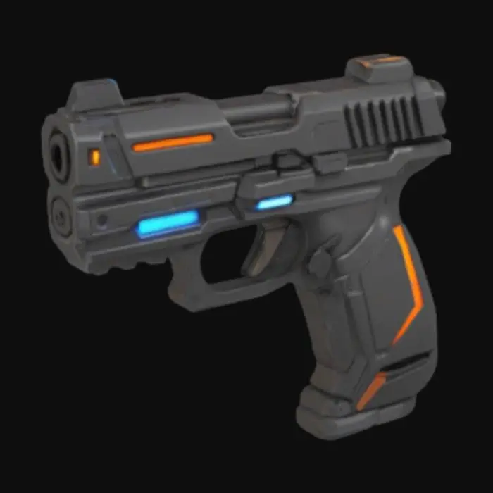 3D model for Futuristic Energy Pistol