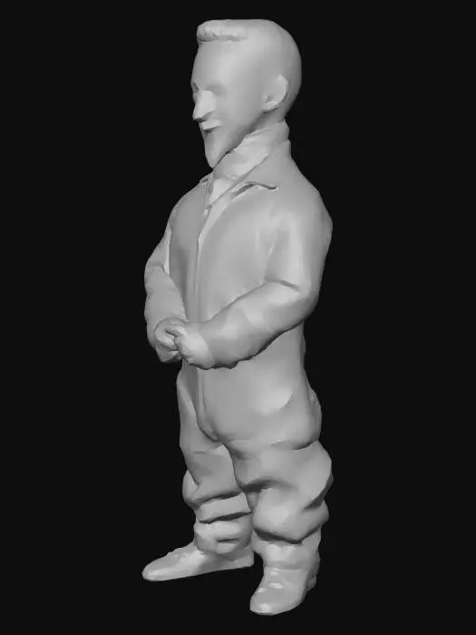 3D model for Orange Inmate in a Dim Cell