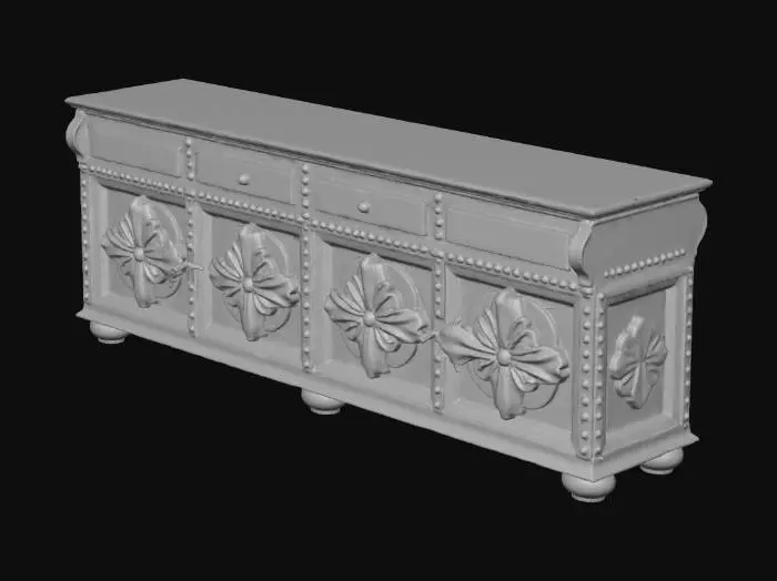 3D model for Ornate Wooden Sideboard