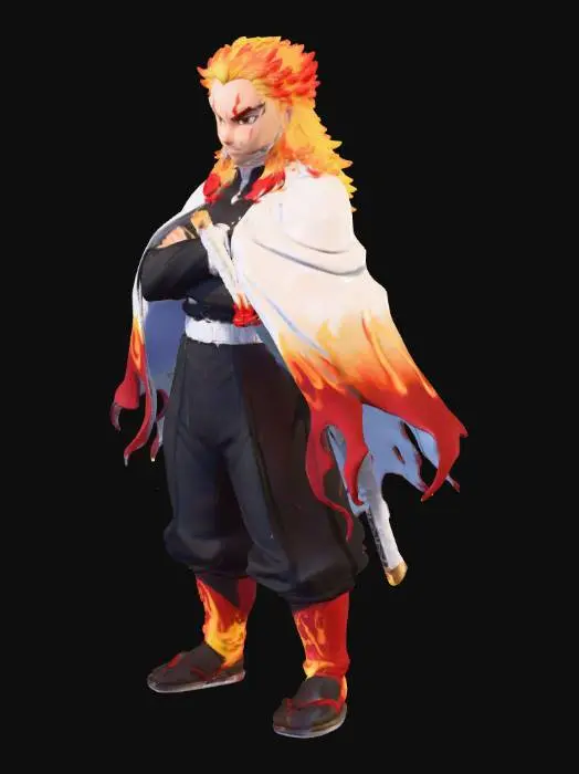 3D model for Rengoku Flame Stance