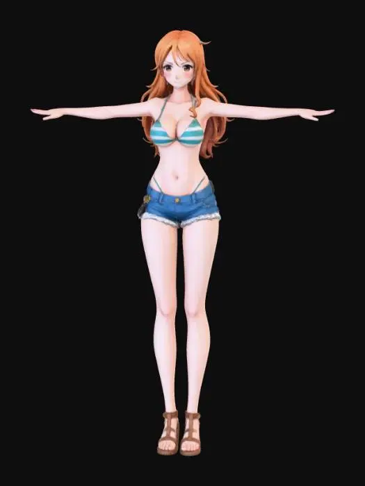 3D model for Anime Character Pose