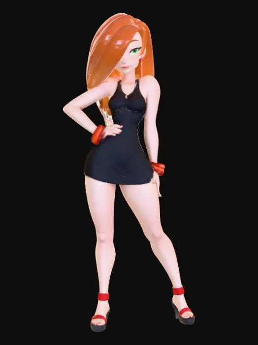 3D model for Glamorous Confidence