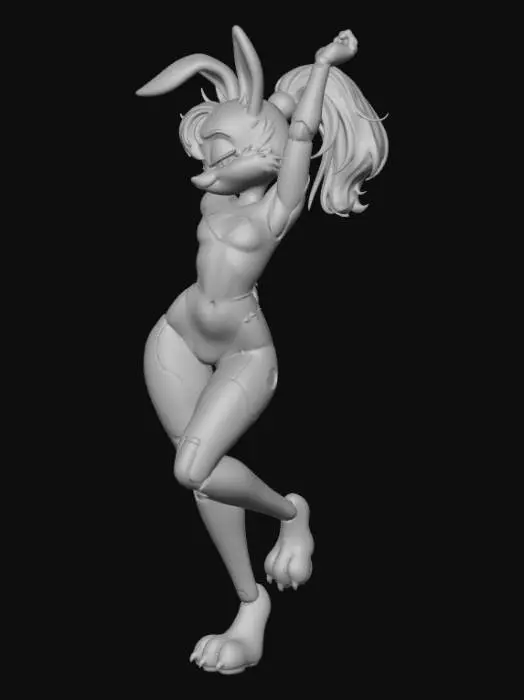 3D model for Super Bunny in Exosuit