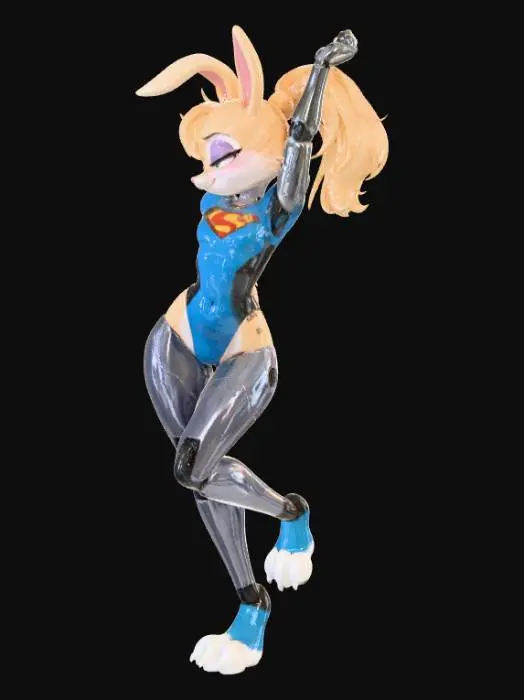 3D model for Super Bunny in Exosuit