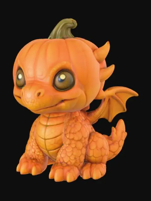 3D model for Pumpkin Dragon