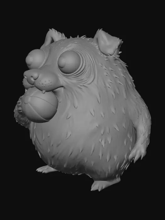 3D model for Puffball Pal