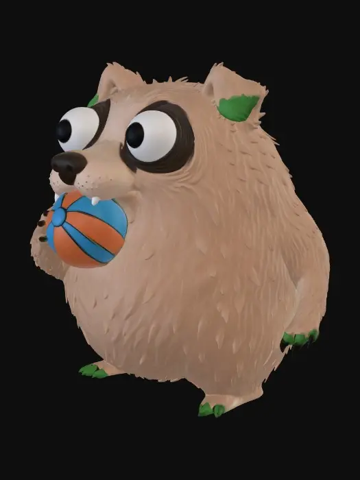 3D model for Puffball Pal