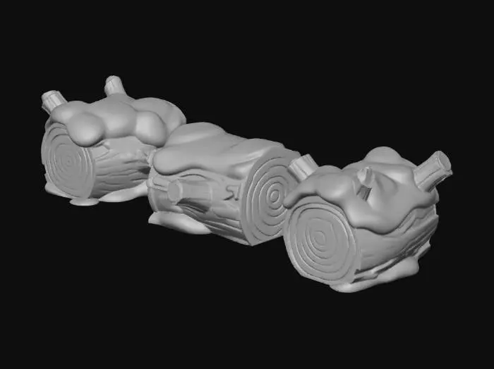 3D model for Snowy Logs