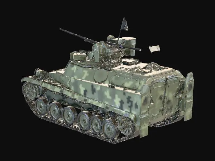 3D model for Camouflaged Main Battle Tank