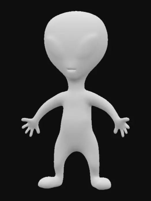 3D model for Alien Colors Mix, #SketchTo3D#