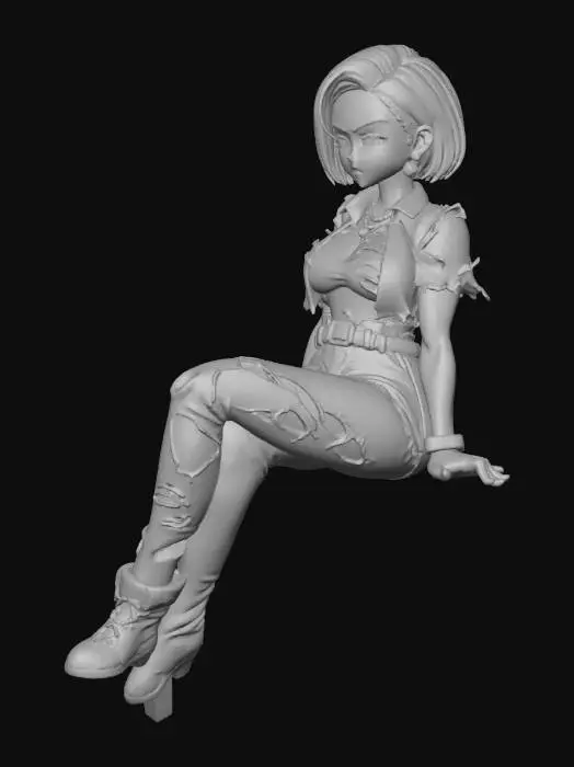 3D model for Post-Battle Android 18