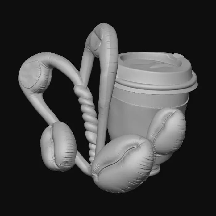 3D model for Giant Coffee Cup Sculpture