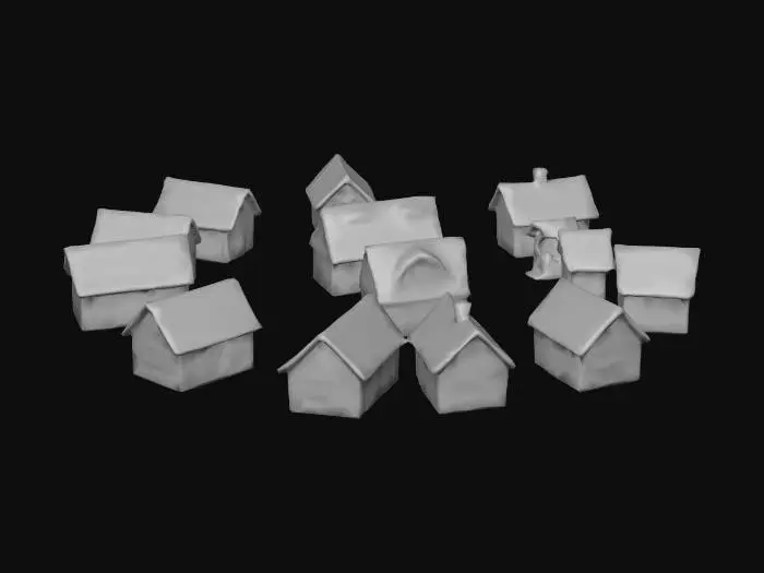 3D model for Winter Village Illuminated, #Christmas2025#