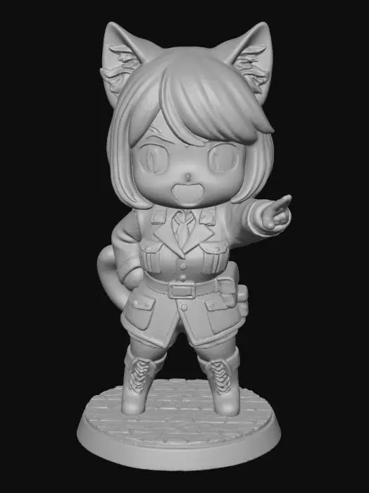 3D model for Commander Kitty Kaiju