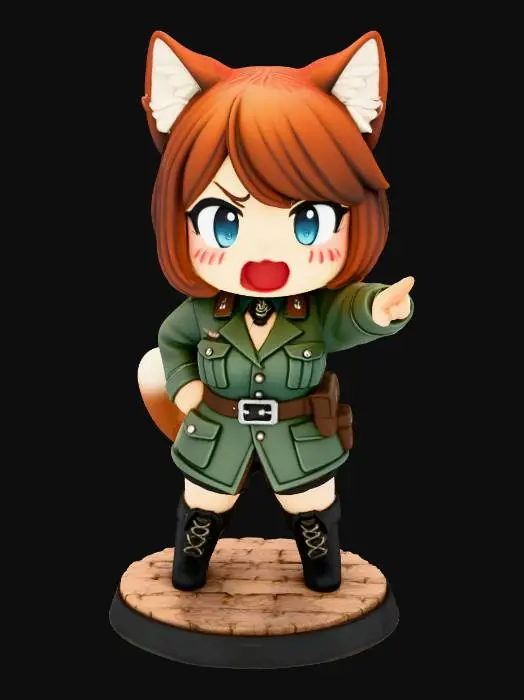 3D model for Commander Kitty Kaiju