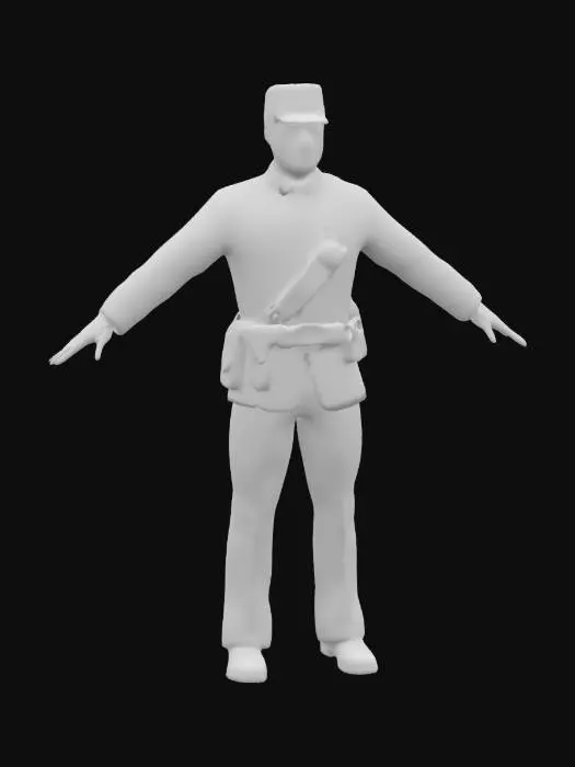 3D model for Union Soldier 3D Model
