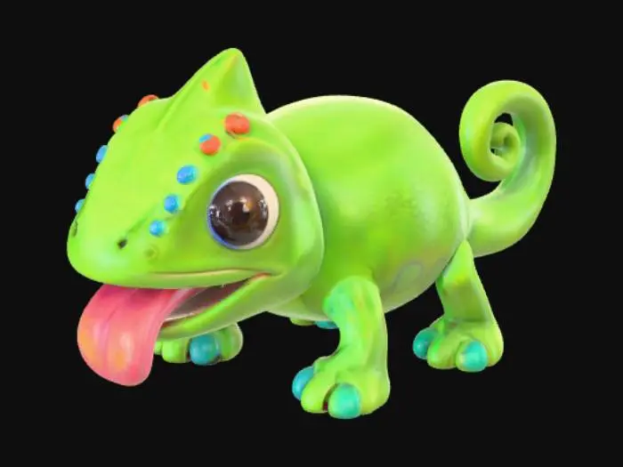 3D model for Charming Chameleon