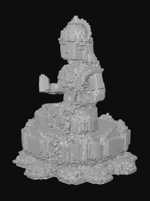 3D model for Lakshmi on a Lotus
