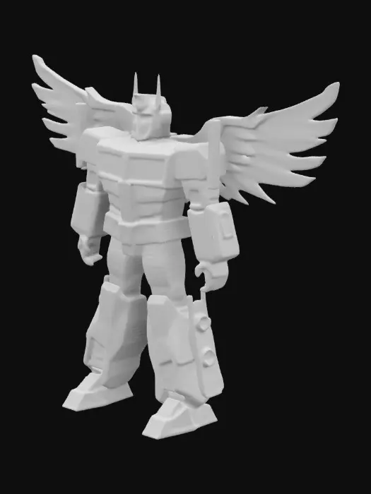 3D model for Optimus prime with angel wings