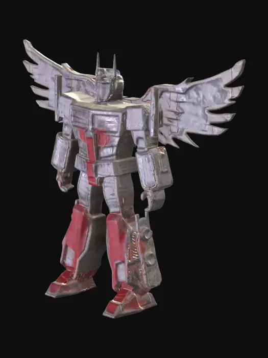 3D model for Optimus prime with angel wings
