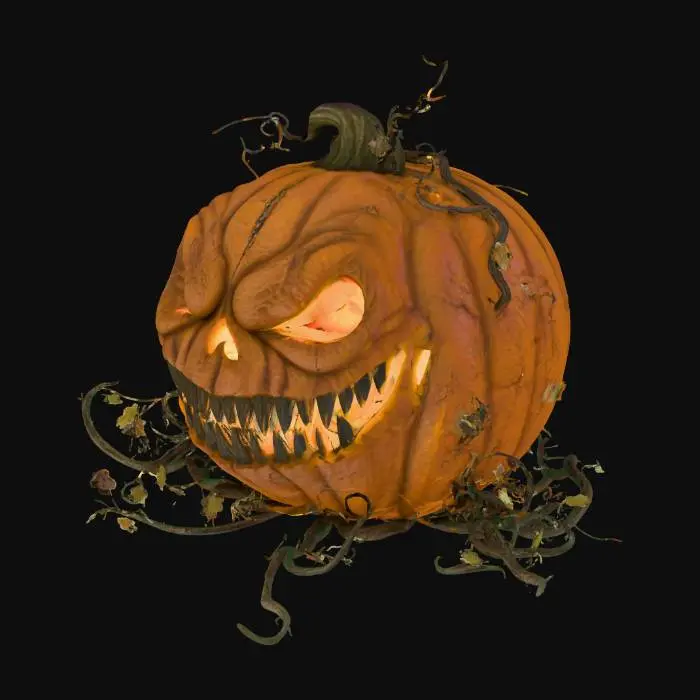 3D model for horror pumpkin