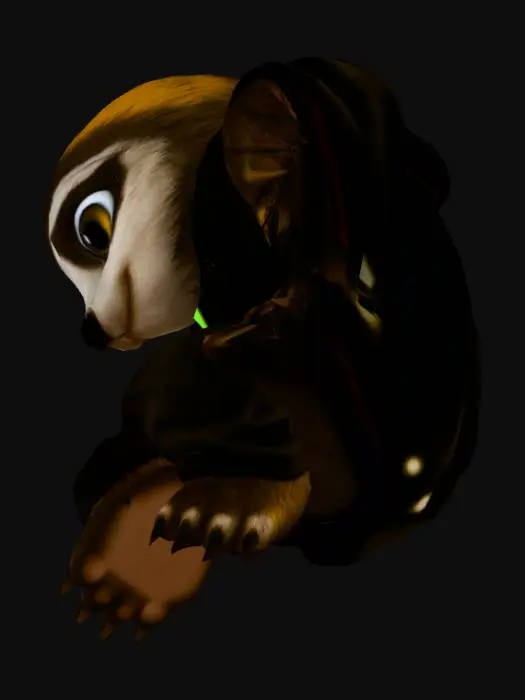 3D model for Cool Sloth in Hoodie