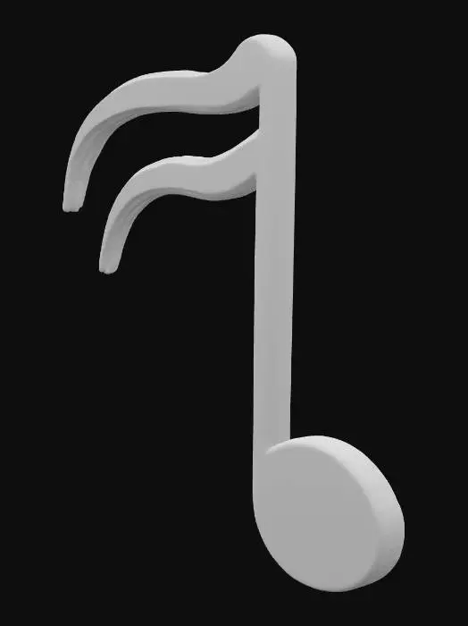 3D model for Musical Note Icon
