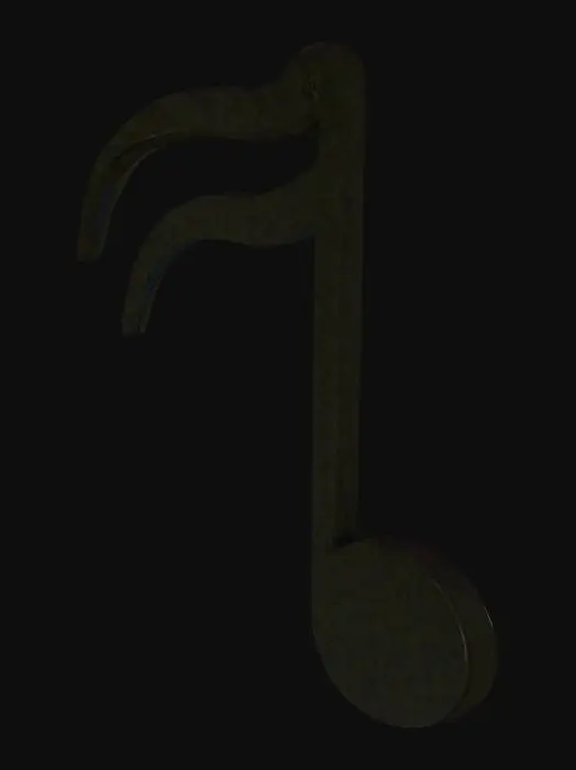 3D model for Musical Note Icon