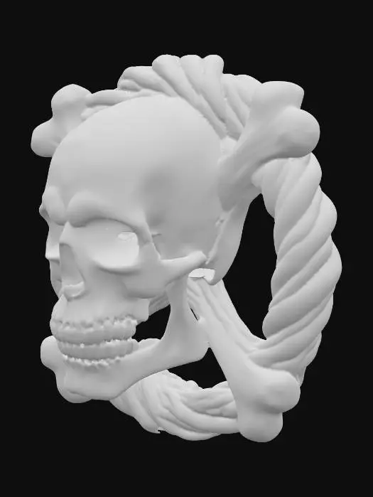 3D model for skull and crossbones