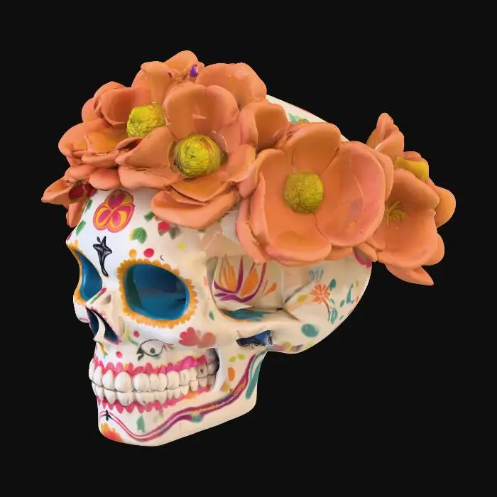 3D model for day of the dead skull
