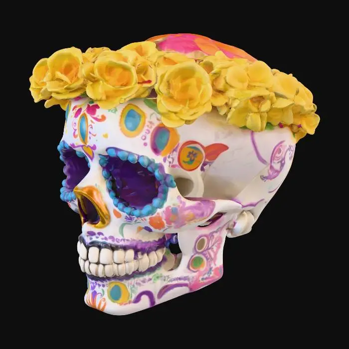 3D model for day of the dead skull

