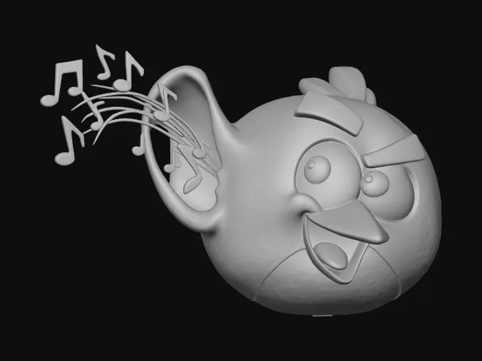 3D model for Red Bird Rockstar