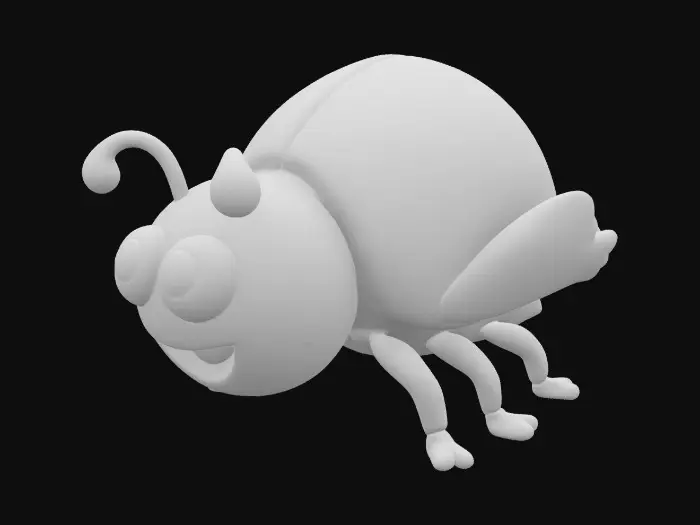 3D model for scarab beetle space explorer toy that is simple and easy to print
