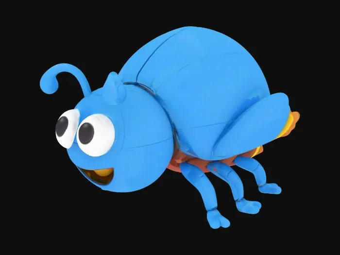 3D model for scarab beetle space explorer toy that is simple and easy to print
