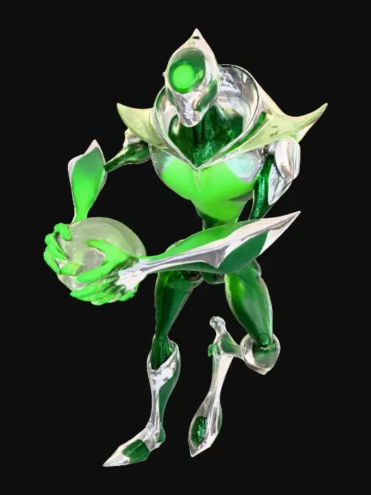 3D model for Nanomech uses Kamehameha (v2)