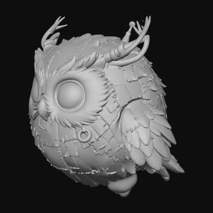 3D model for Patchwork Owl